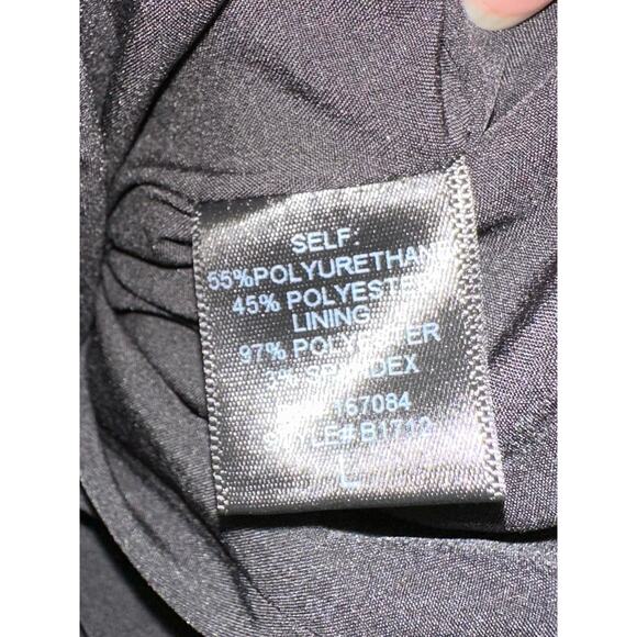 Tuckernuck Ariella Black Faux Vegan Leather Dress Large NEW - Picture 9 of 10